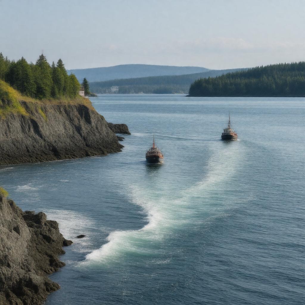 AI-created image of Admiralty Inlet