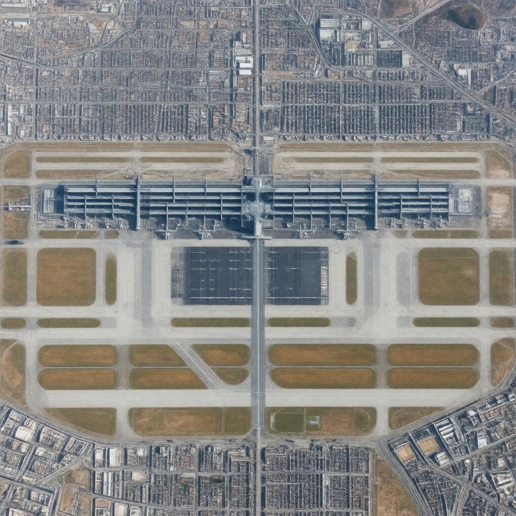 AI-created image of Adolfo Suárez Madrid–Barajas Airport