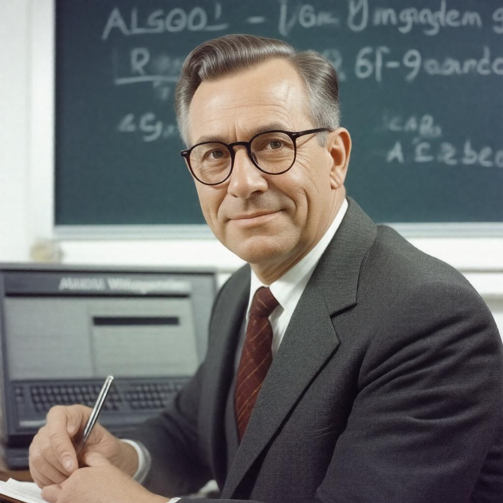 AI-created image of Adriaan van Wijngaarden