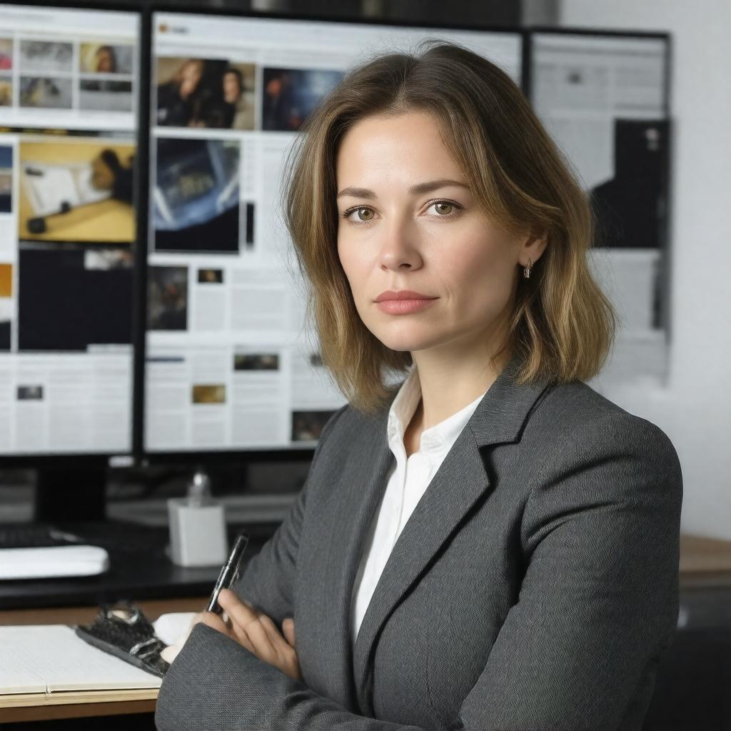 Click to view larger image AI-created image of Adrienne LaFrance