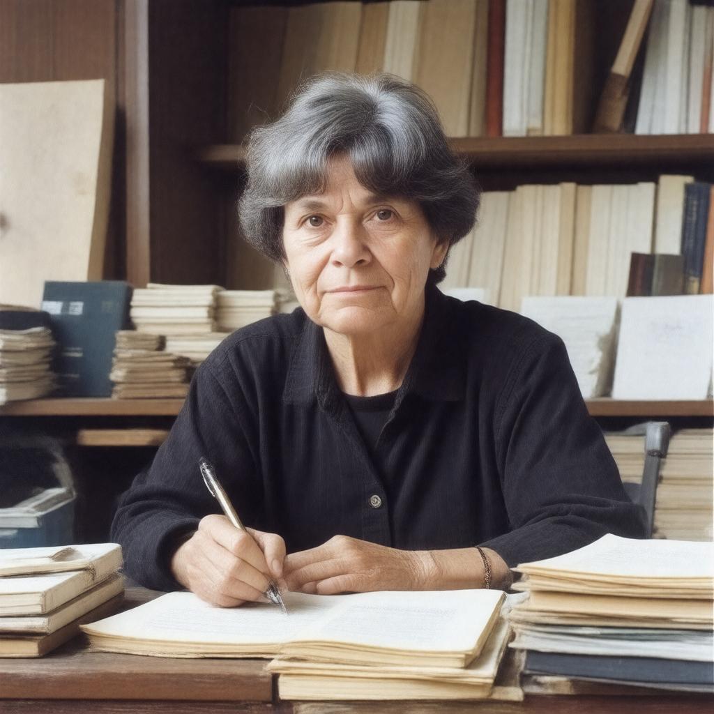 AI-created image of Adrienne Rich