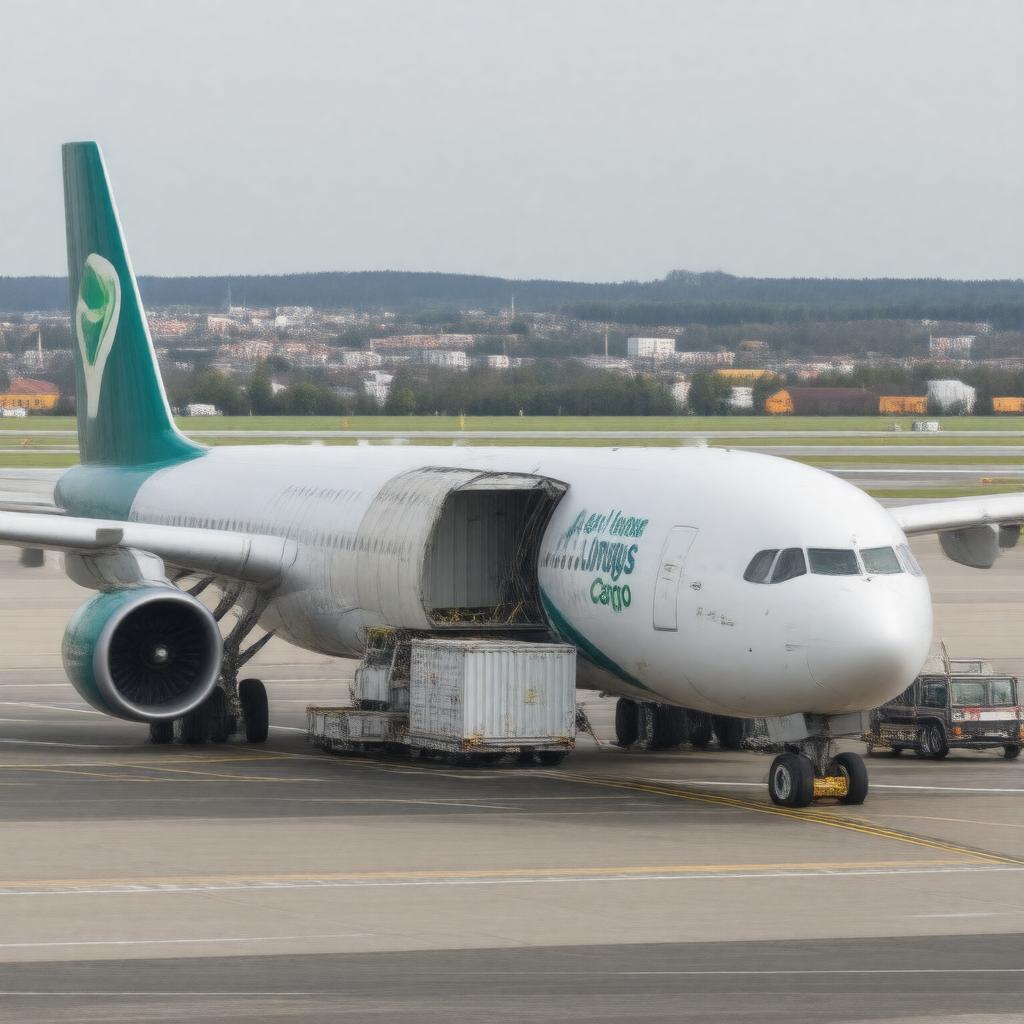 Click to view larger image AI-created image of Aer Lingus Cargo