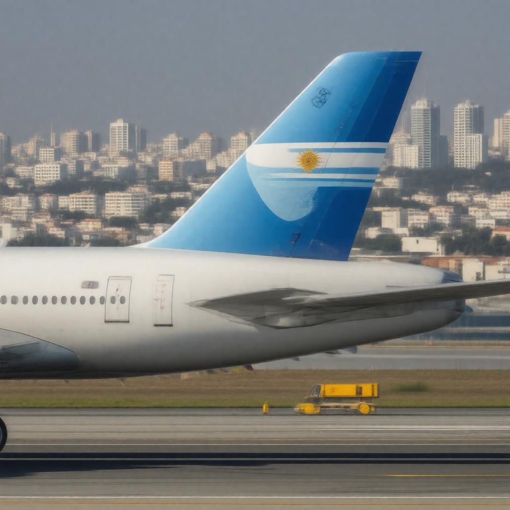 AI-created image of Aerolineas Argentinas