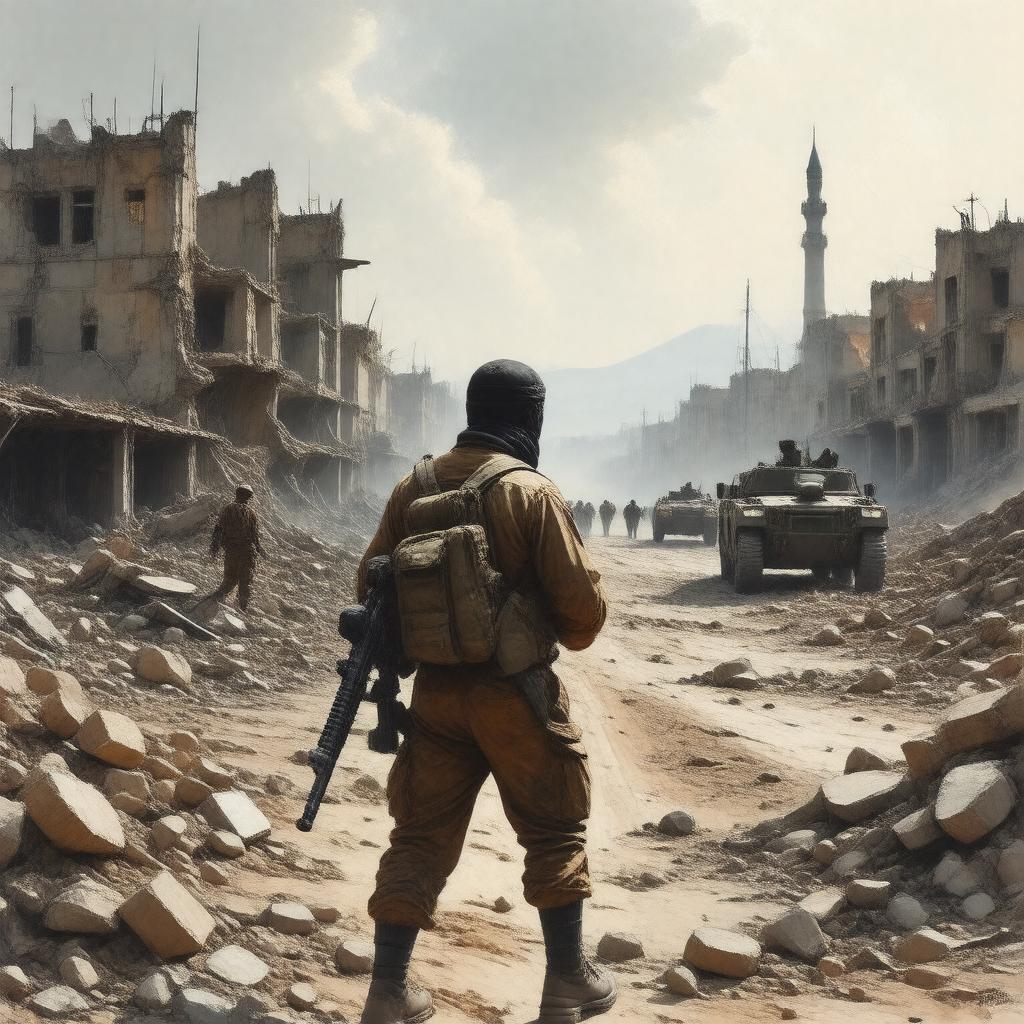 AI-created image of Afghan War (1979–1989)