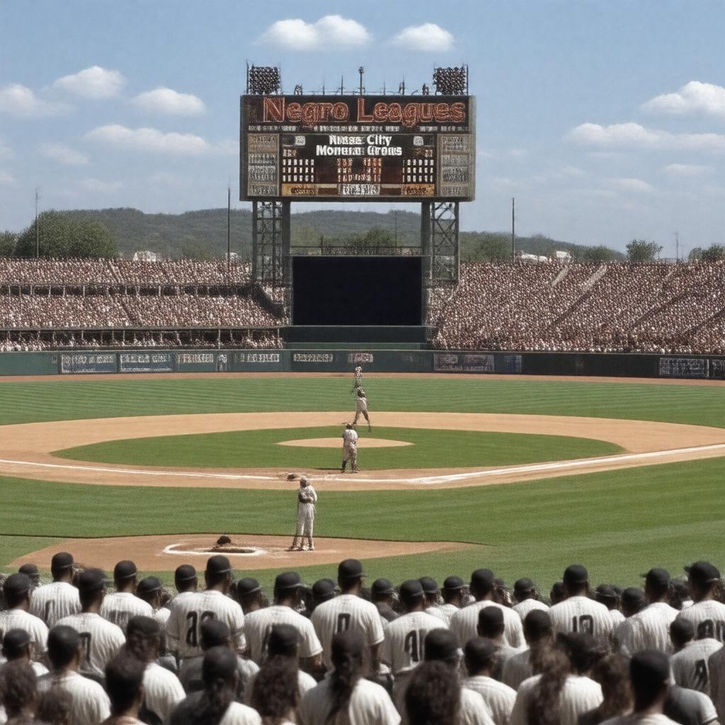 Click to view larger image AI-created image of African American Baseball