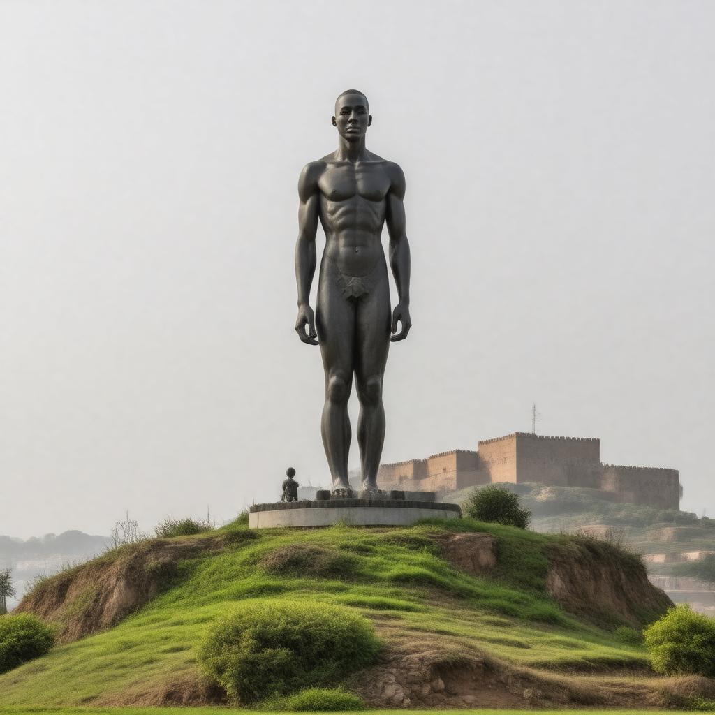 AI-created image of African Renaissance Monument