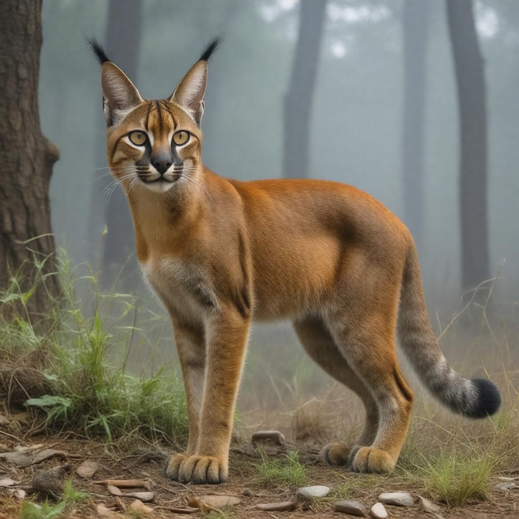 AI-created image of African golden cat