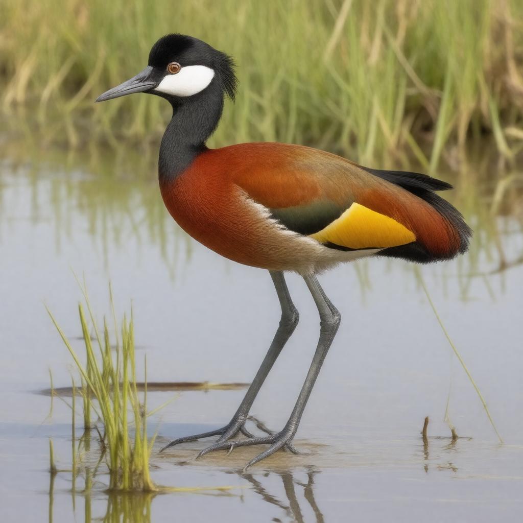 AI-created image of African jacana