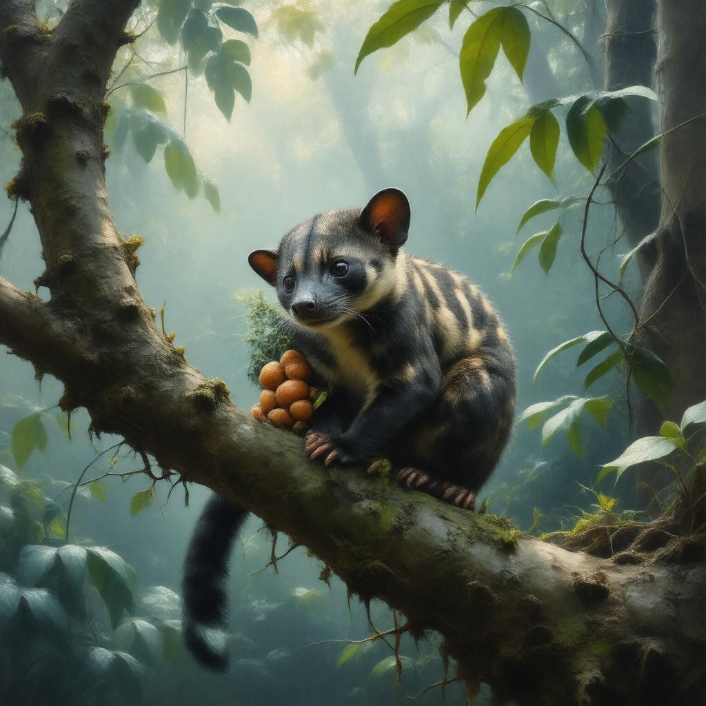AI-created image of African palm civet