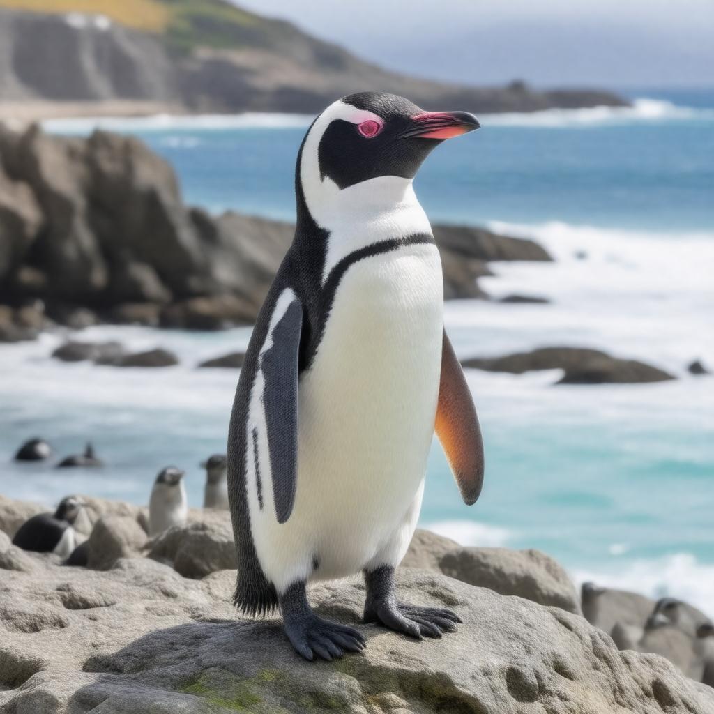 AI-created image of African penguin