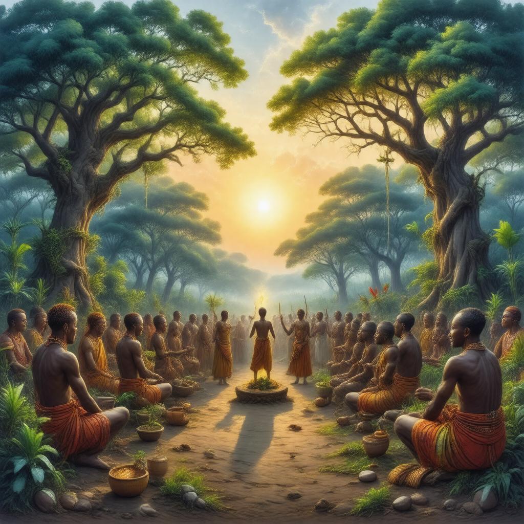 AI-created image of African traditional religions