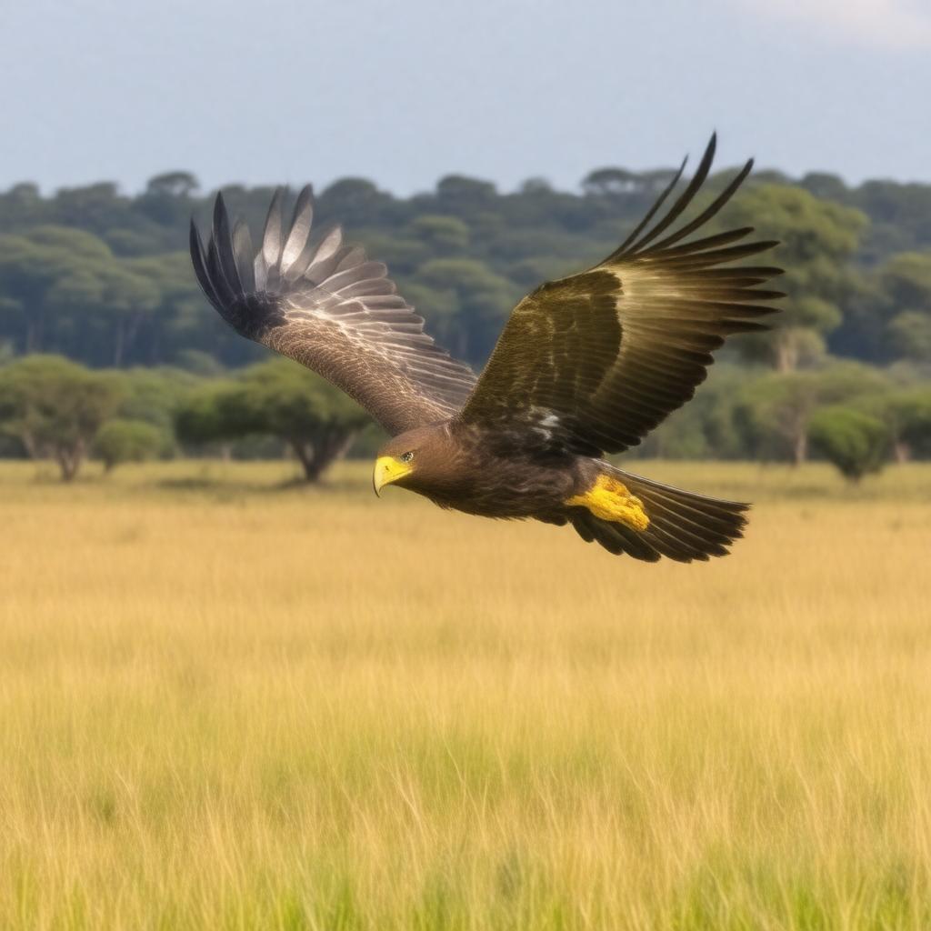 AI-created image of African yellow-billed kite