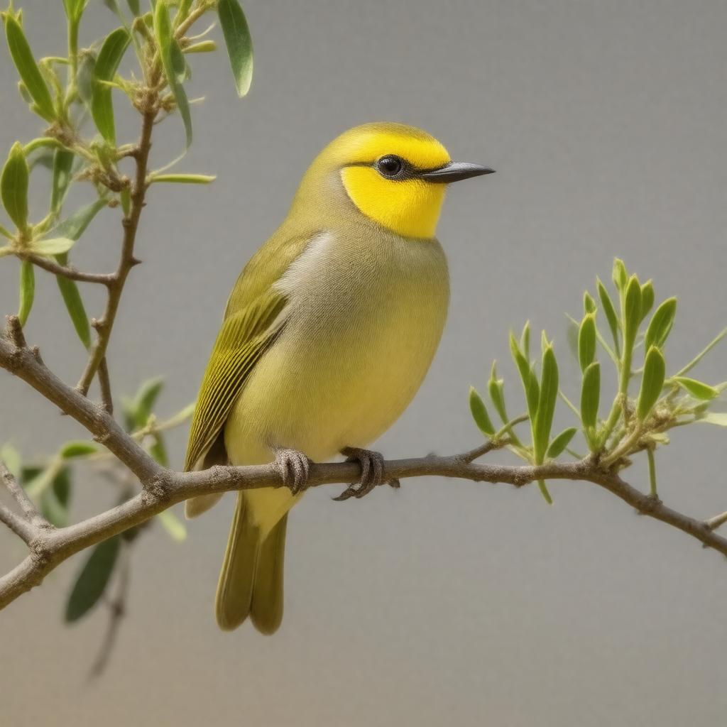 AI-created image of African yellow white-eye