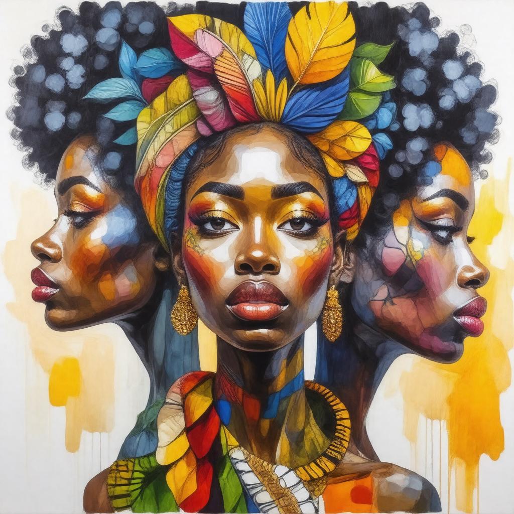 AI-created image of Afro Muses