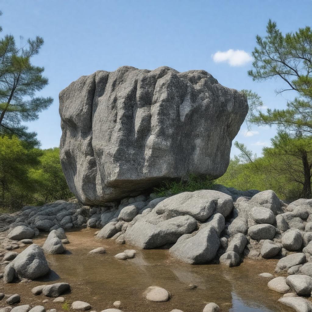 AI-created image of Agassiz Rock
