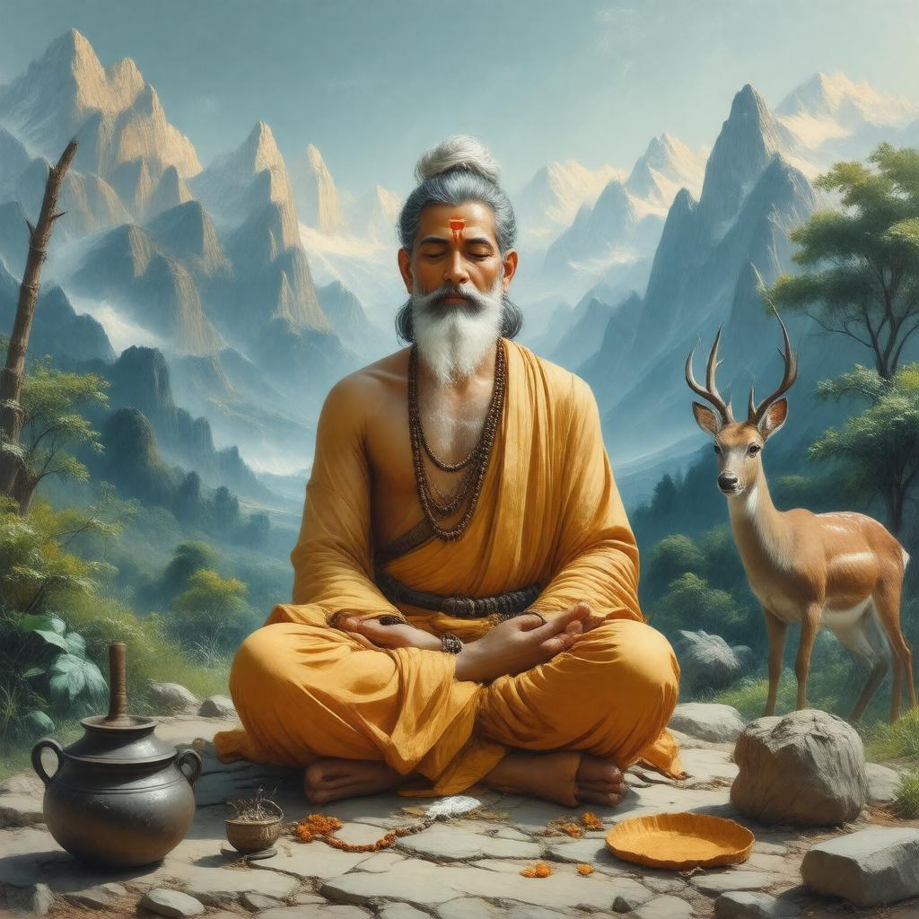 Click to view larger image AI-created image of Agastya