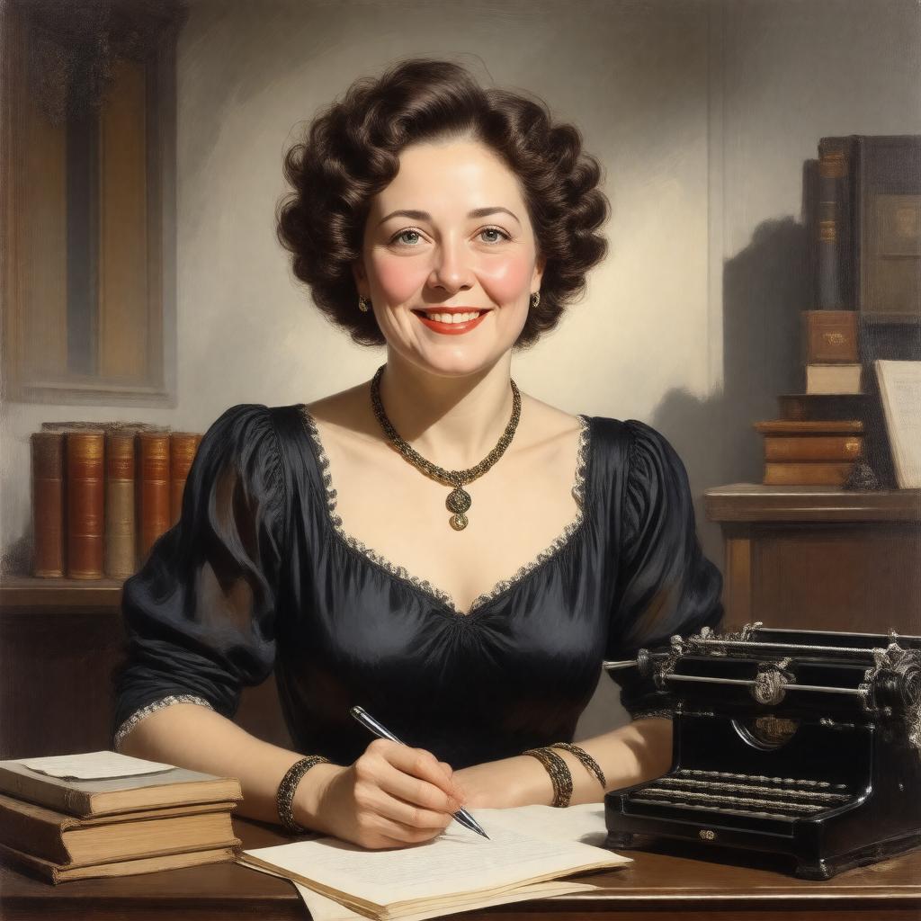 AI-created image of Agatha Mary Clarissa Miller