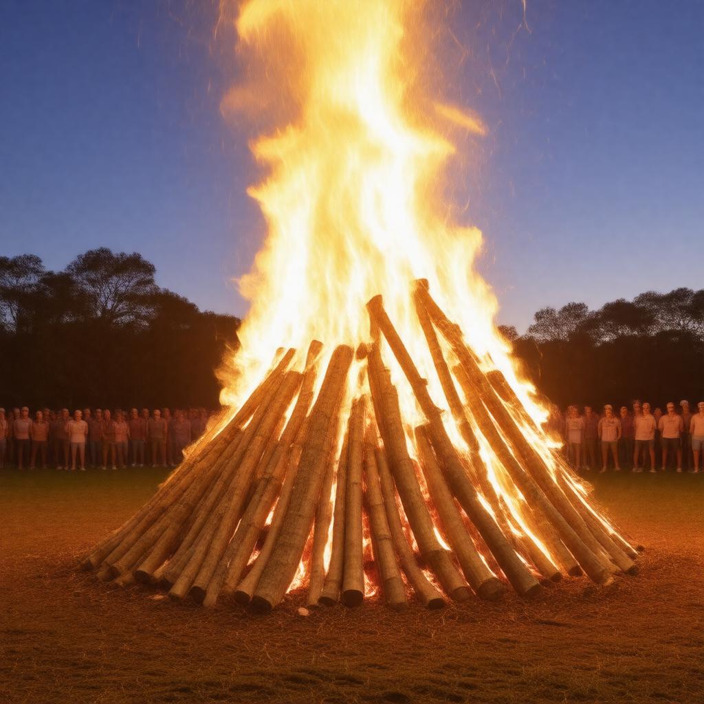 AI-created image of Aggie Bonfire