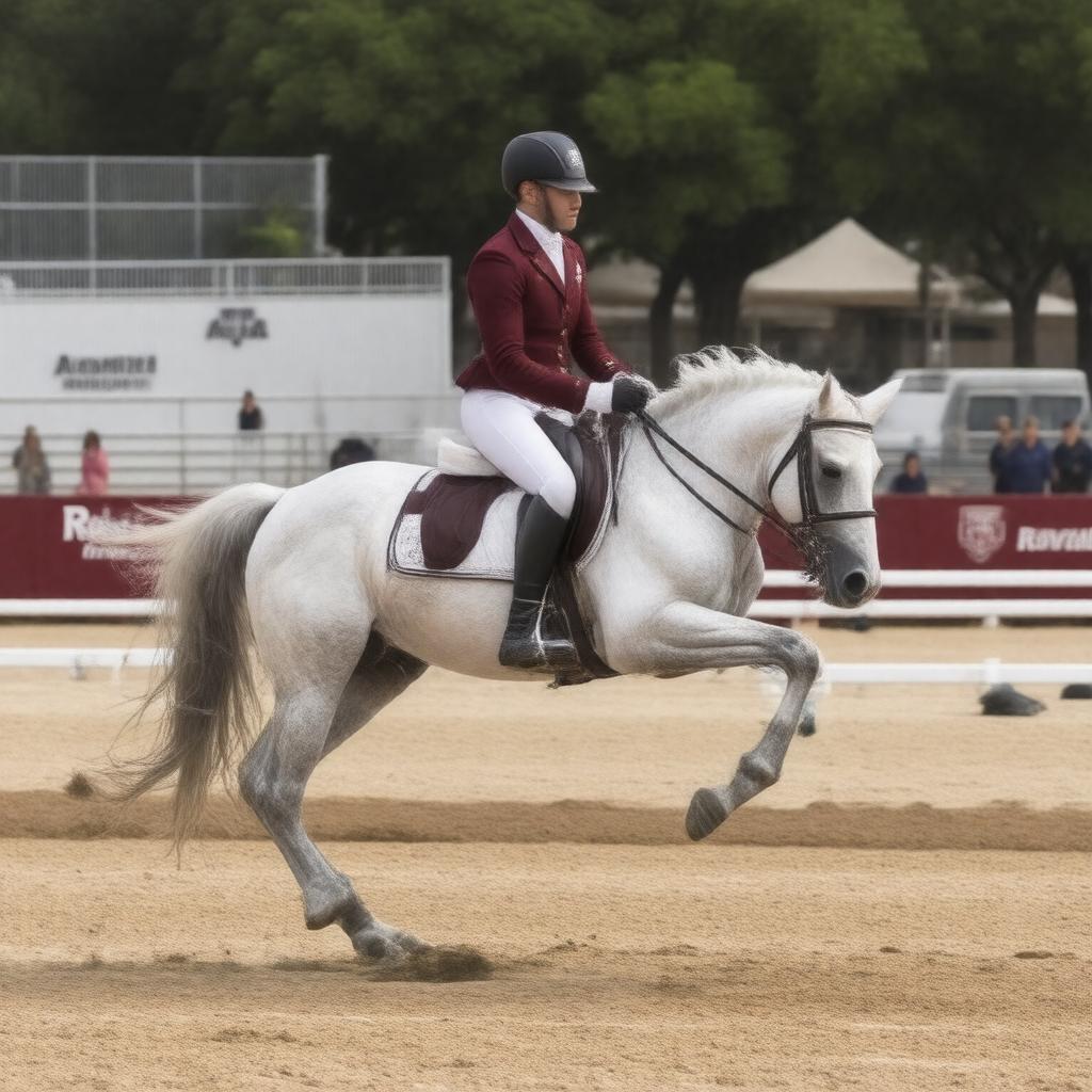Click to view larger image AI-created image of Aggie Equestrian