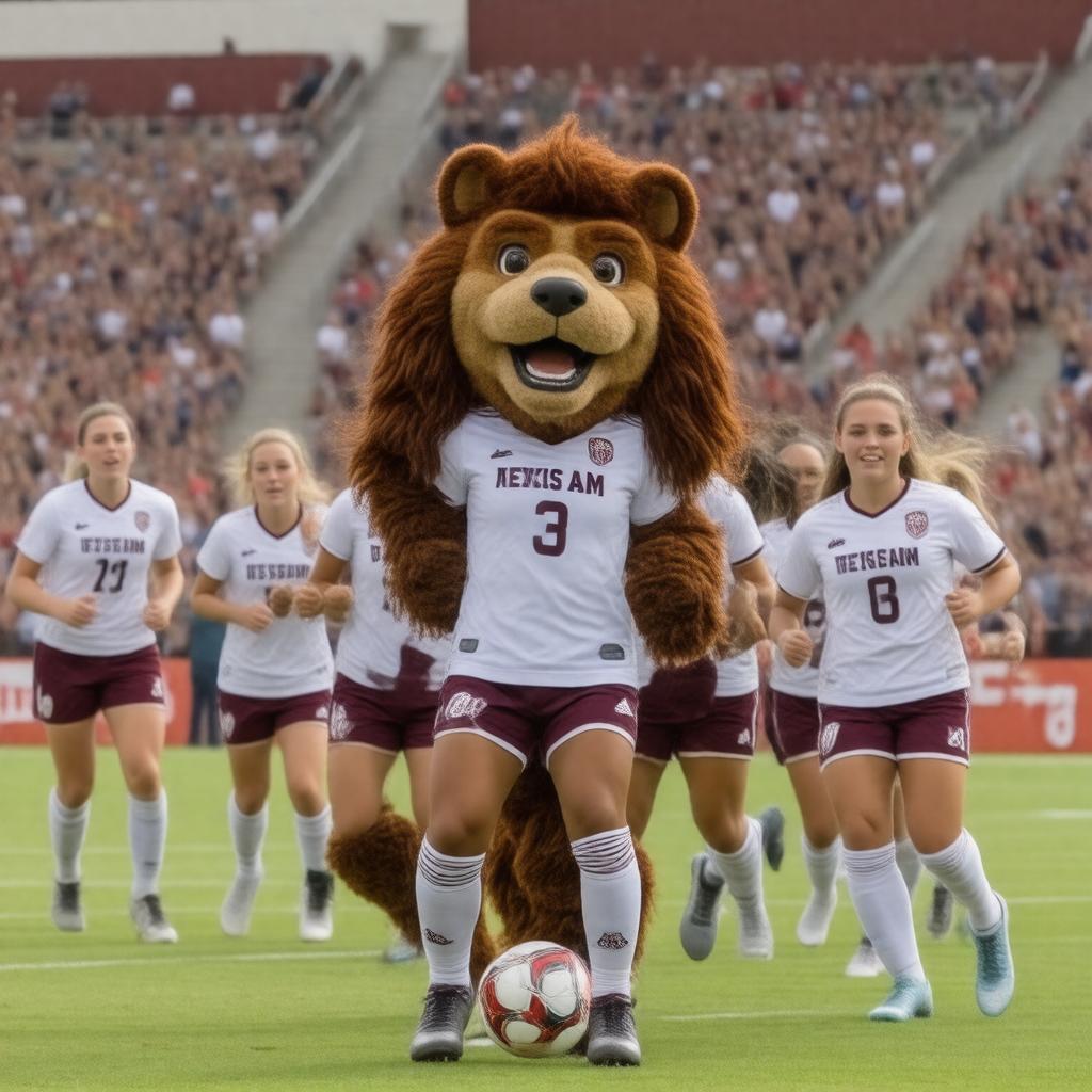 Click to view larger image AI-created image of Aggie Soccer
