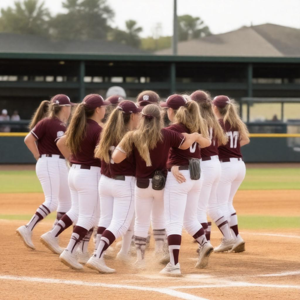 AI-created image of Aggie Softball