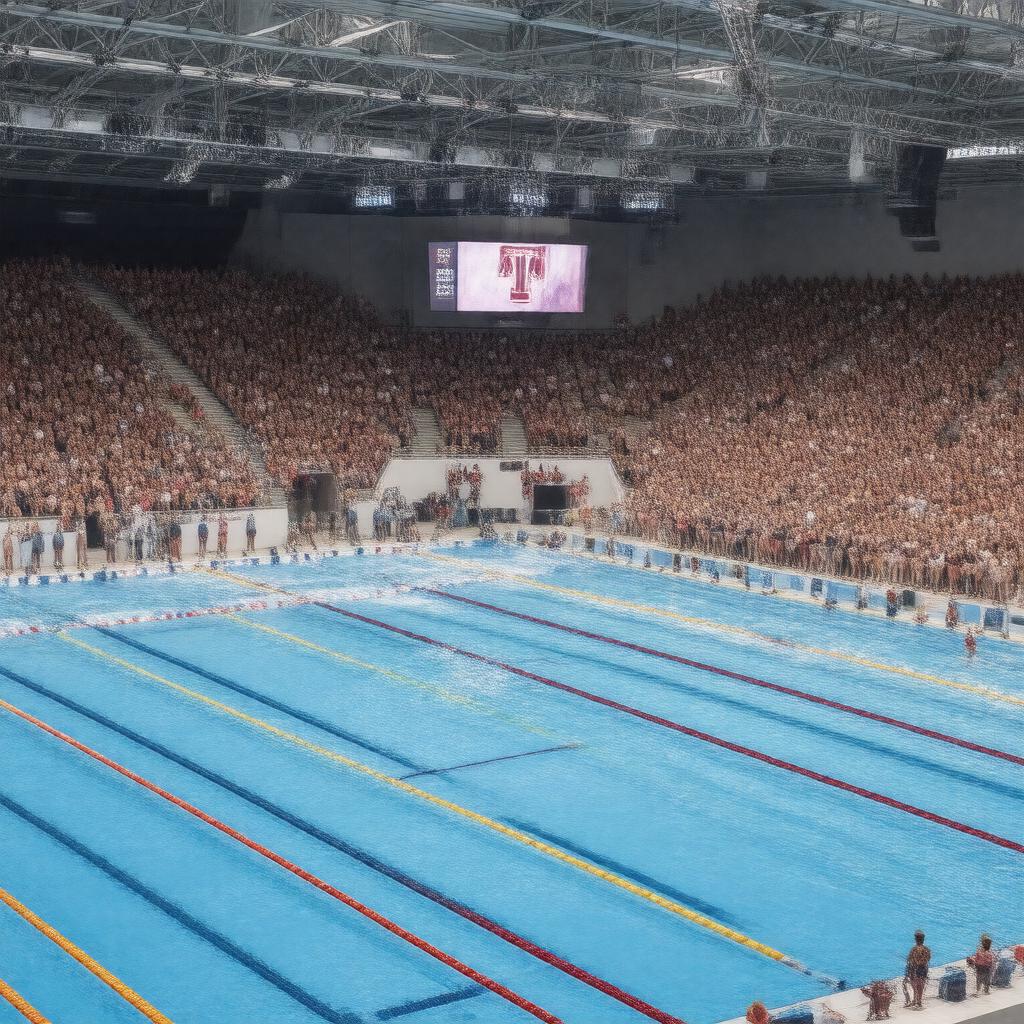 AI-created image of Aggie Swimming and Diving