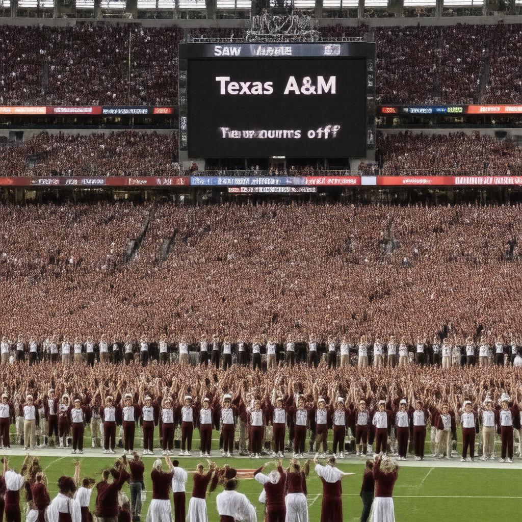 Click to view larger image AI-created image of Aggie War Hymn