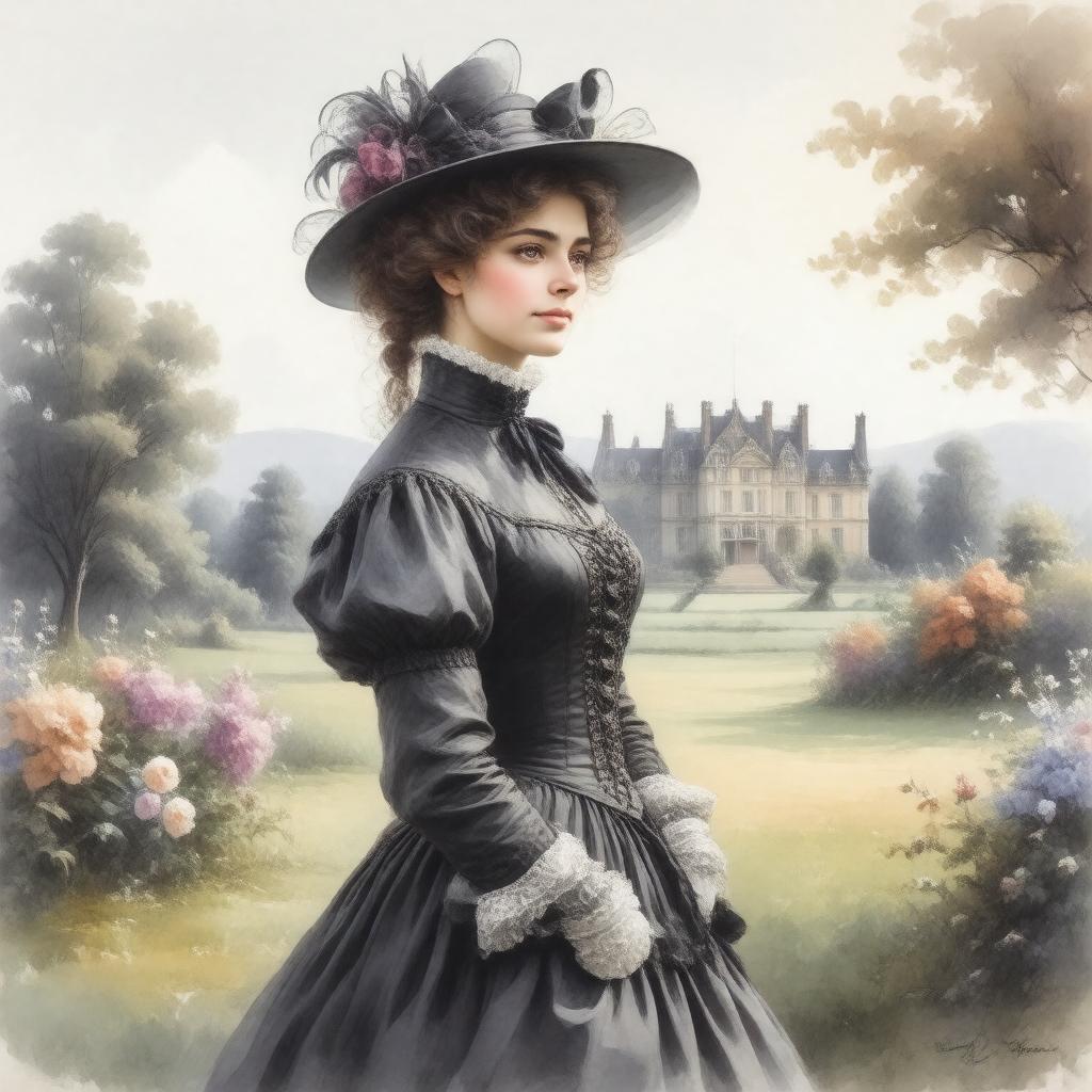 AI-created image of Agnes Grey