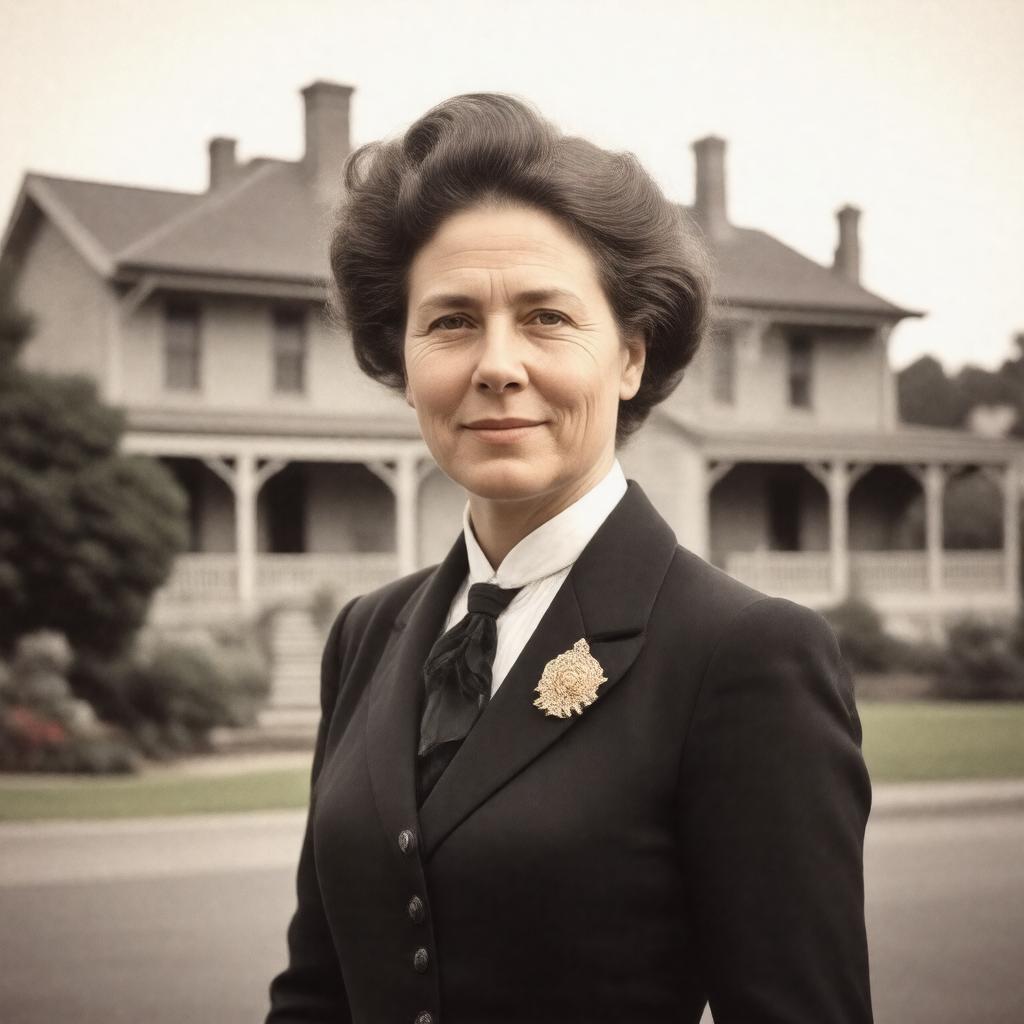 Click to view larger image AI-created image of Agnes Hocking