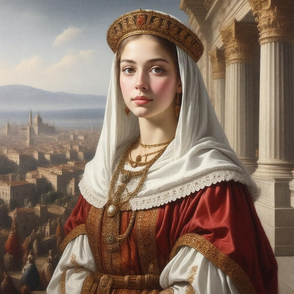Click to view larger image AI-created image of Agnes of France