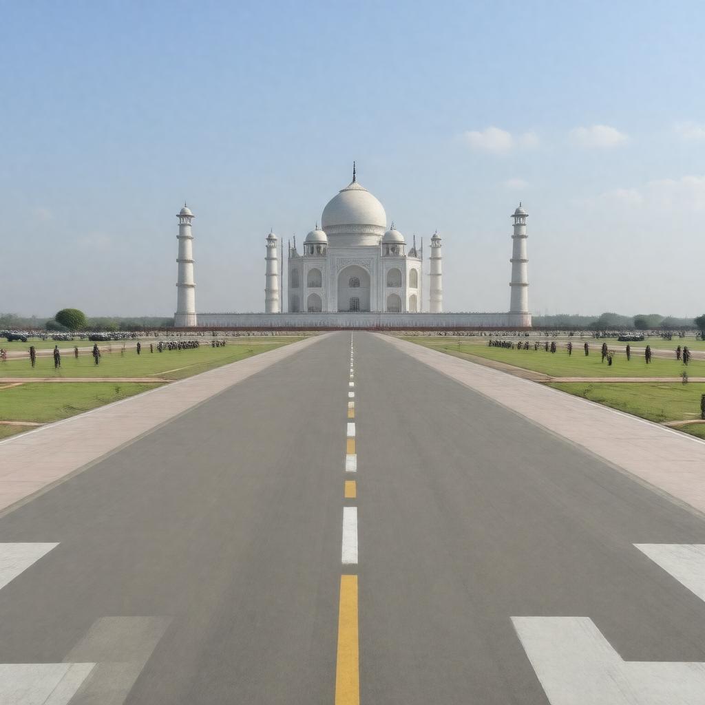 Click to view larger image AI-created image of Agra Airport