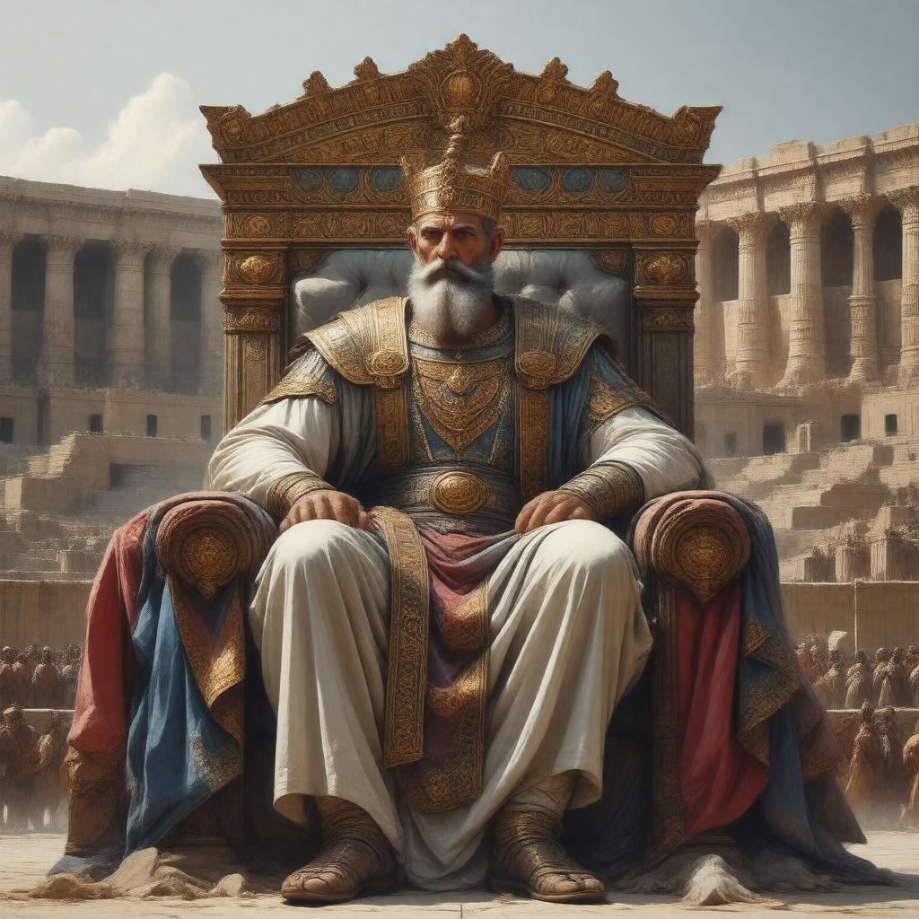 AI-created image of Ahasuerus