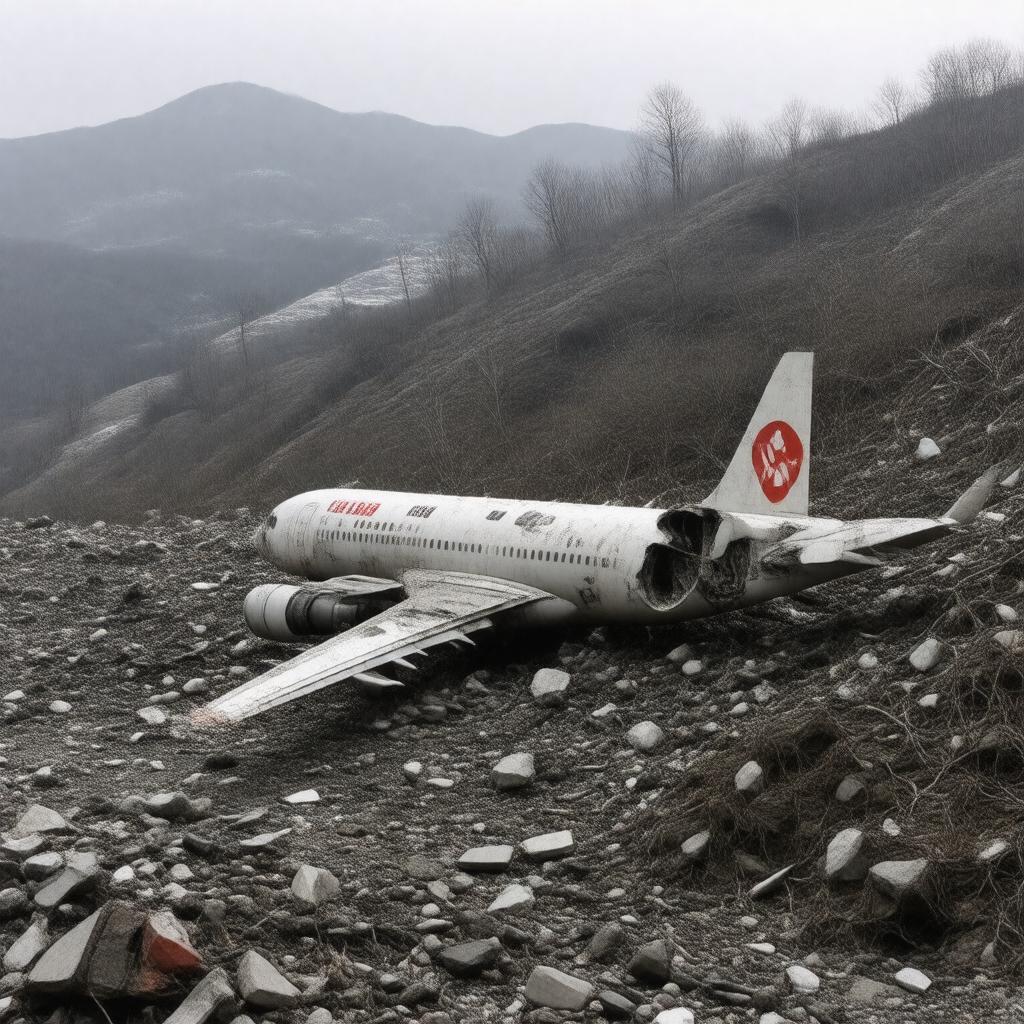 Click to view larger image AI-created image of Air China Flight 129 crash (2002)