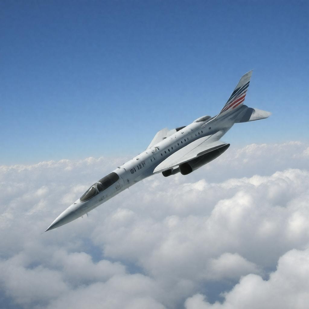 AI-created image of Air France Concorde