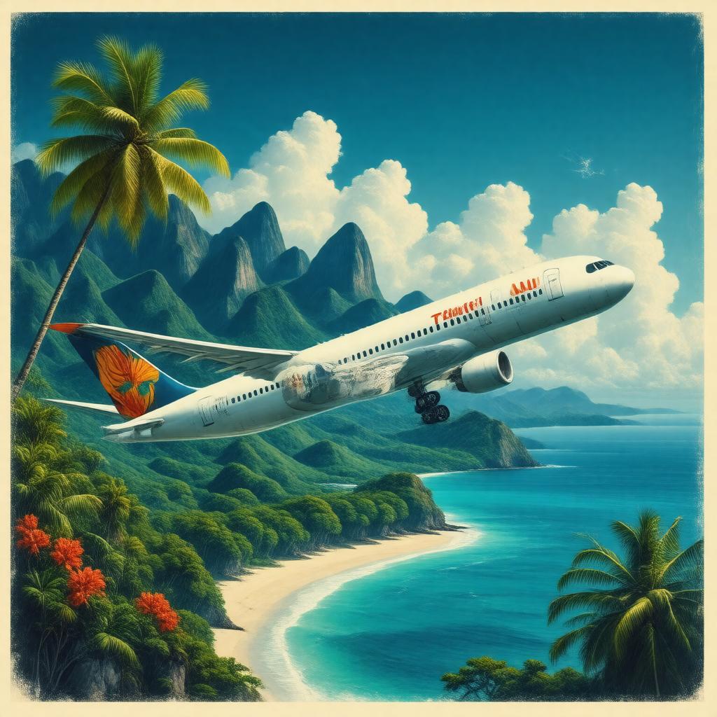 AI-created image of Air Tahiti Nui