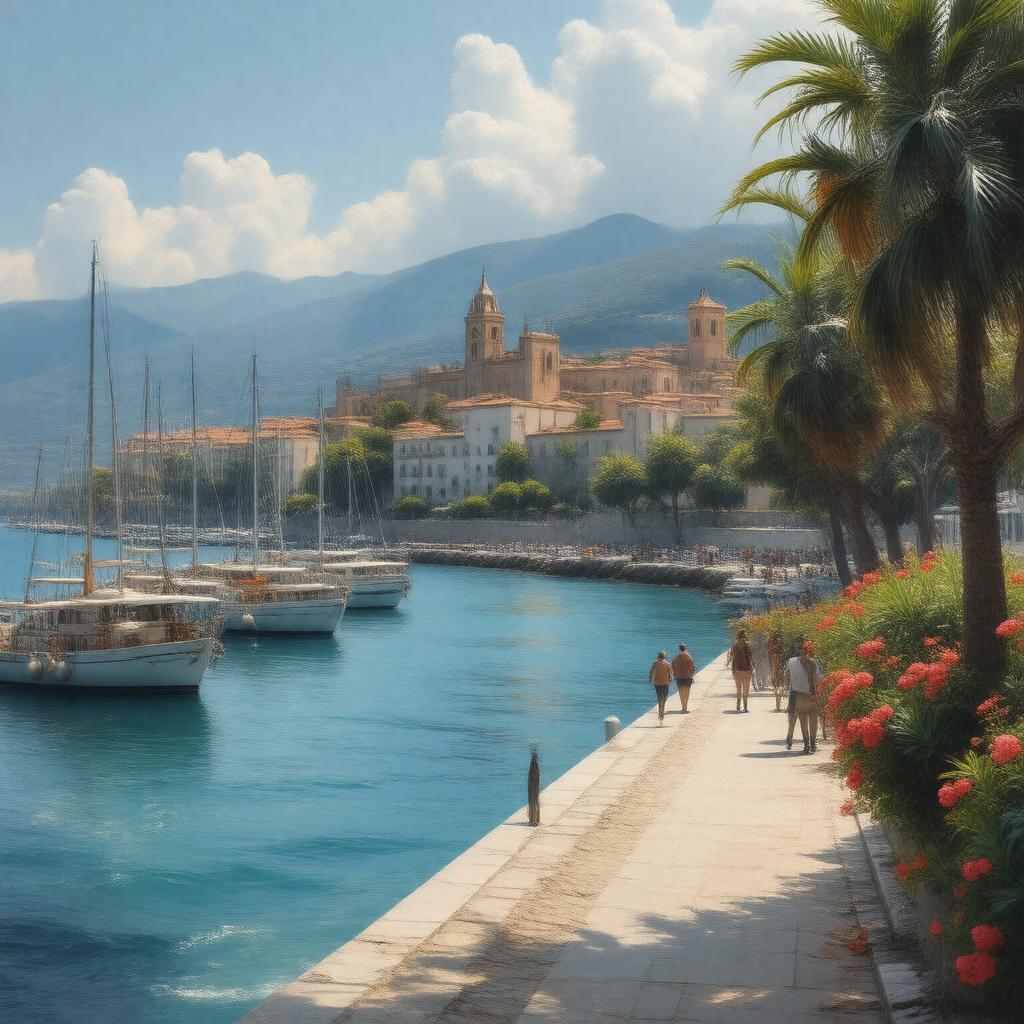AI-created image of Ajaccio