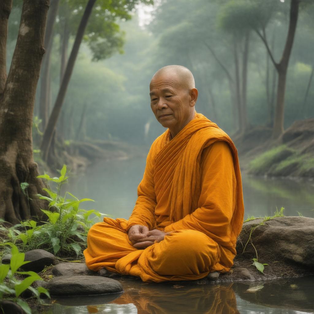 AI-created image of Ajahn Maha Bua