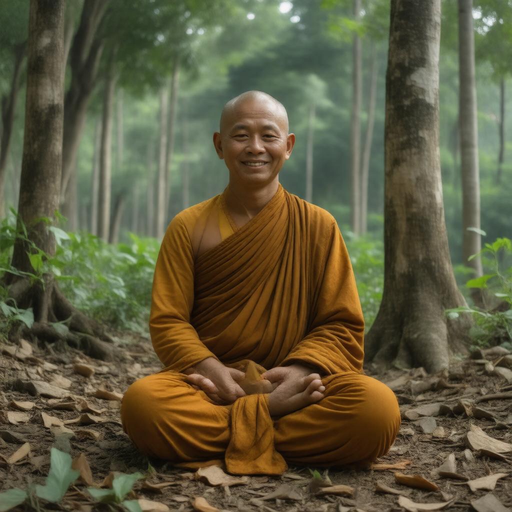 AI-created image of Ajahn Mun