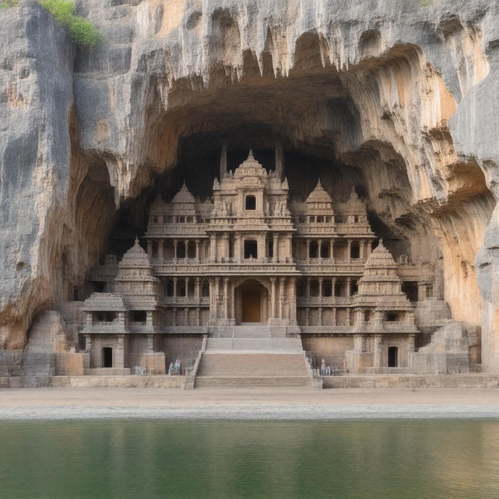 AI-created image of Ajanta Caves