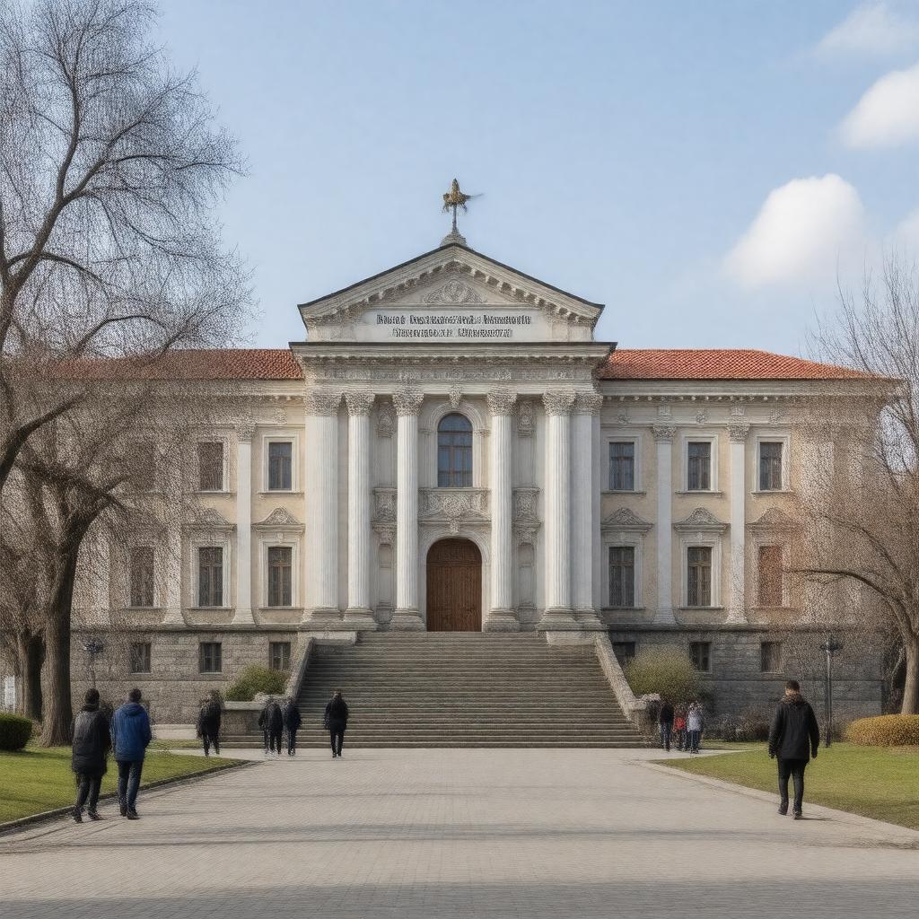 AI-created image of Akaki Tsereteli State University