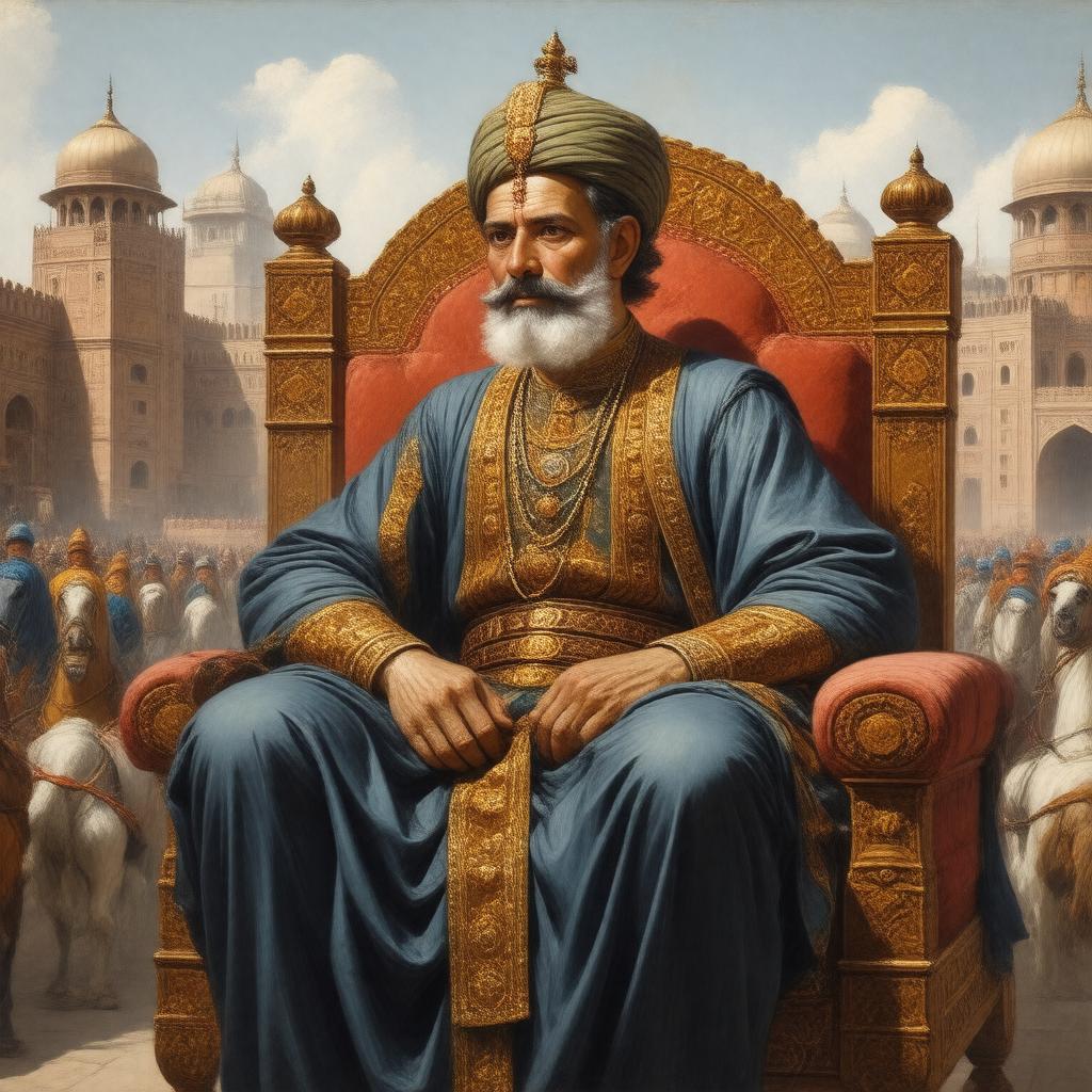 AI-created image of Akbar (as Allahabad)