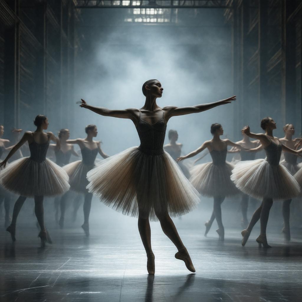 AI-created image of Akram Khan's Giselle