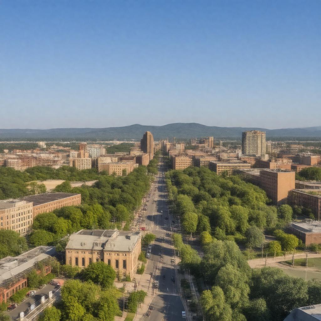 AI-created image of Akron, Ohio, USA