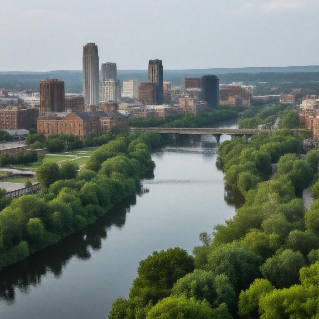 AI-created image of Akron, Ohio, United States