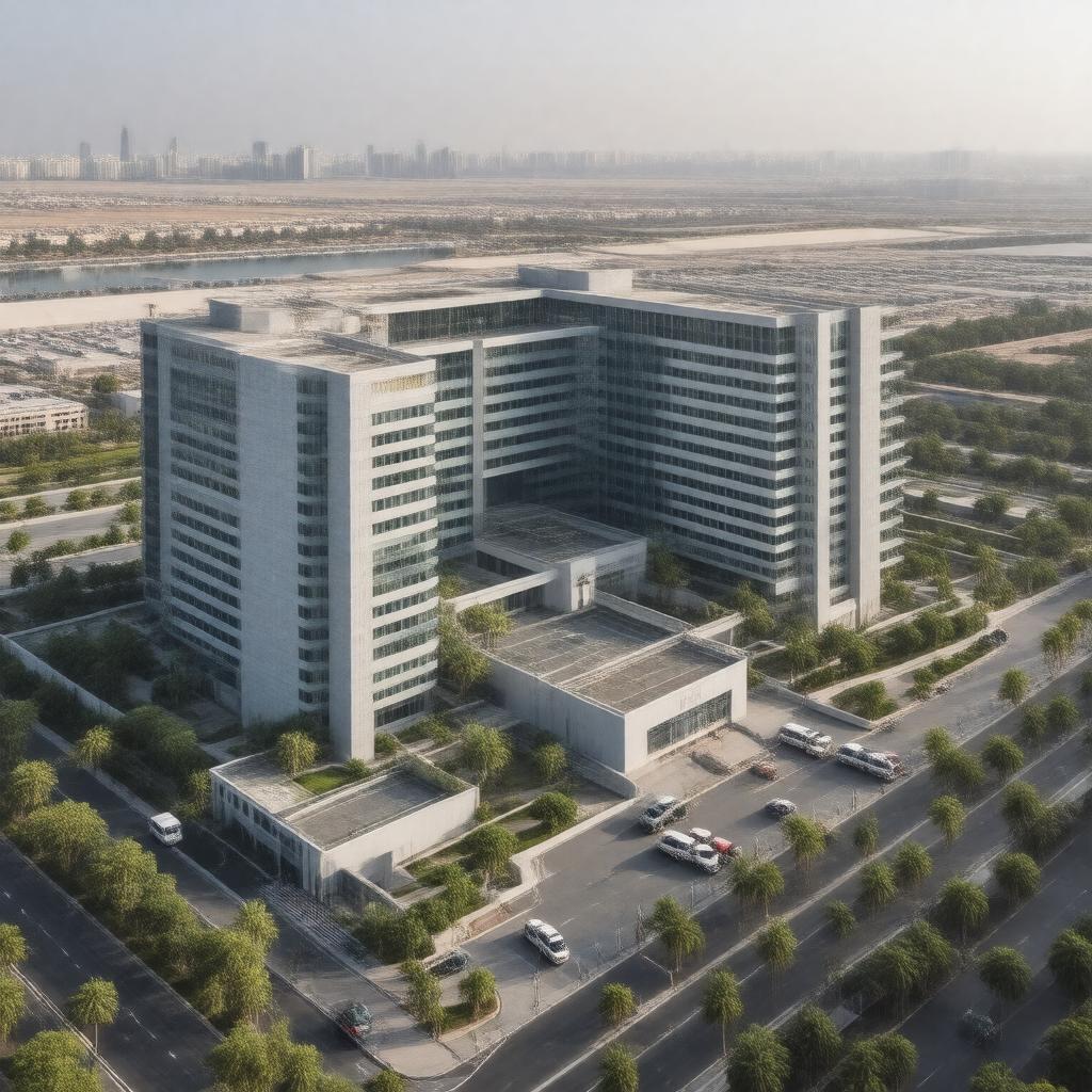 AI-created image of Al-Ahli Hospital