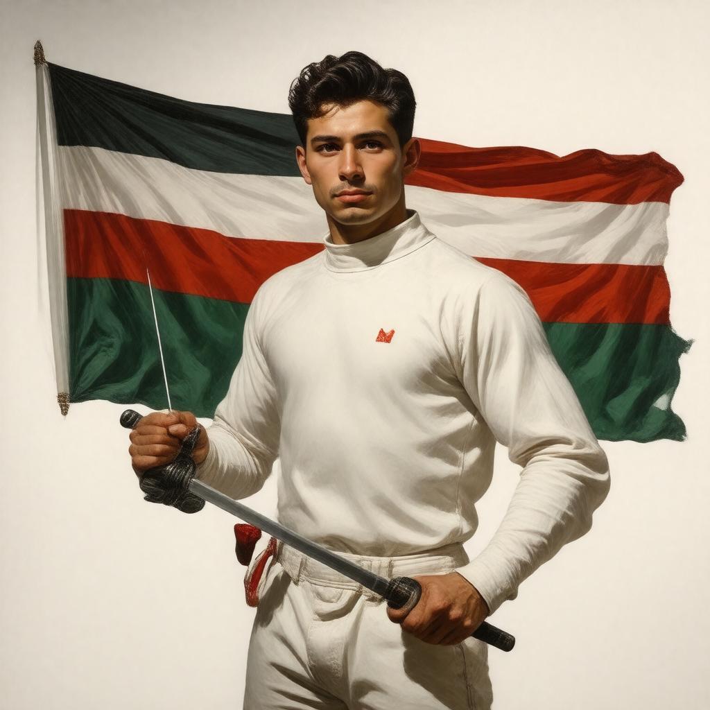 AI-created image of Aladár Gerevich