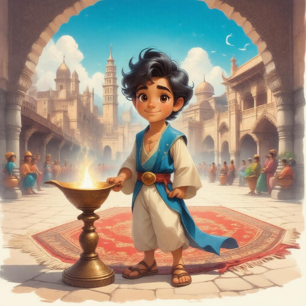 AI-created image of Aladdin
