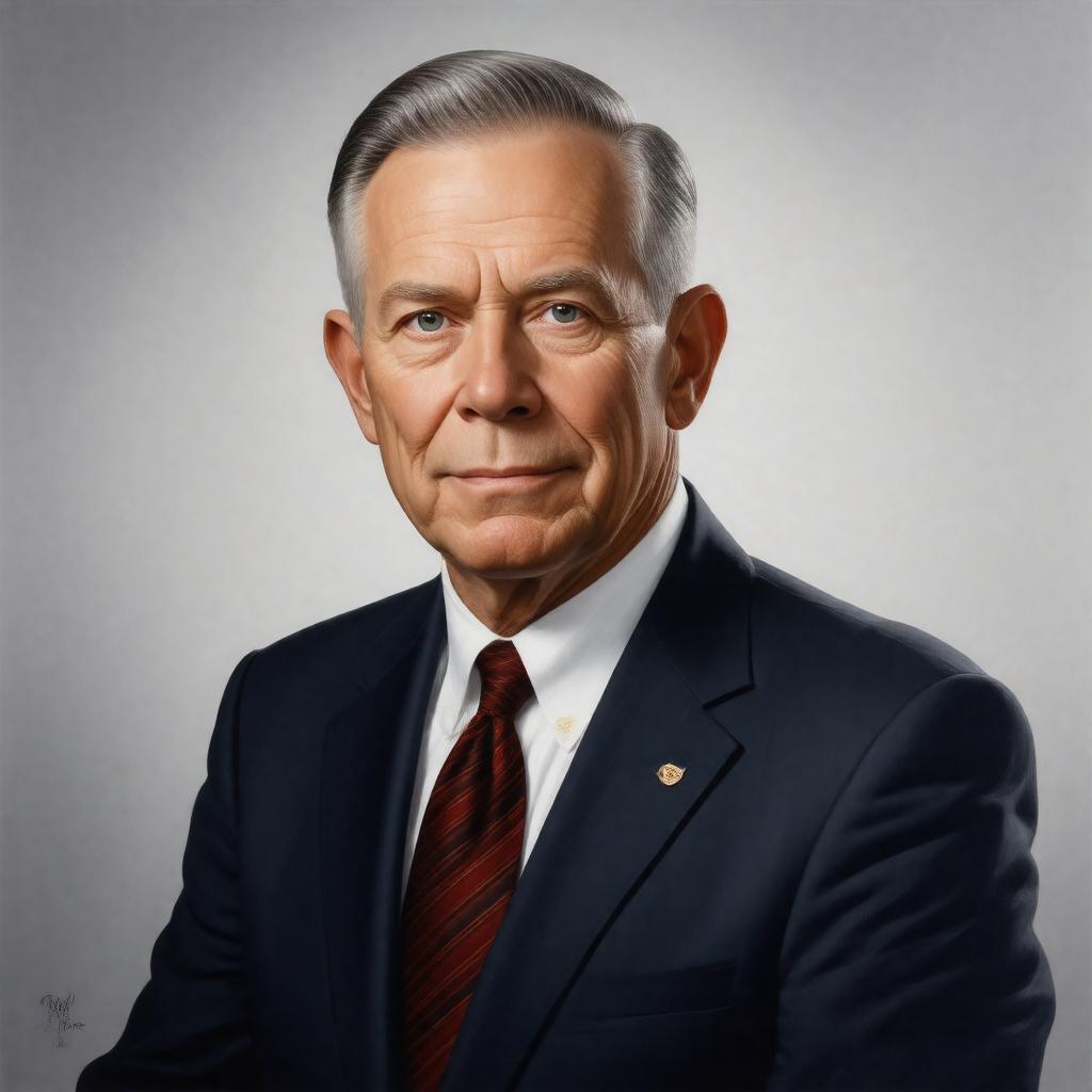 Click to view larger image AI-created image of Alan B. Miller