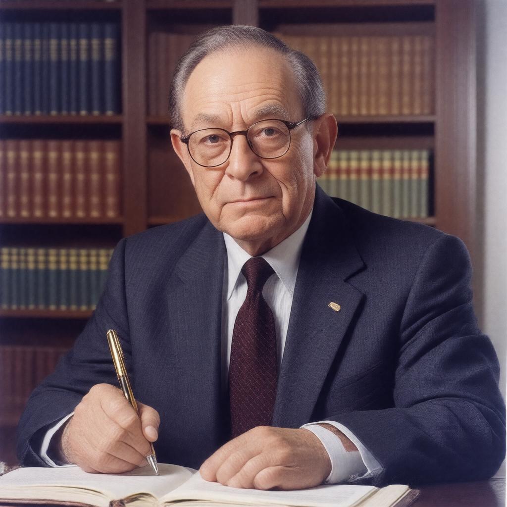 AI-created image of Alan Greenspan
