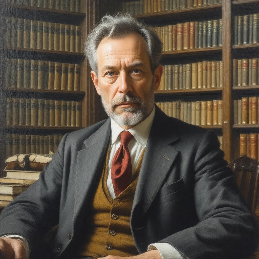 AI-created image of Alan Hollinghurst